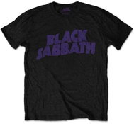 Black Sabbath - Wavy Logo Vintage - velikost M - Tričko
