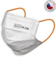 NANO M.ON rúško – Juniorská prémiová nanovlákenná zdravotnícka maska svietivo oranžová gumička (10 ks) - Rúško