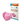 Mask in the shape of a respirator (10 pcs) pink