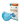 Mask in the shape of a respirator (10 pcs) blue