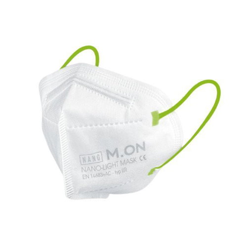 NANO M. ON - NANO LIGHT MASK JUNIOR EDITION, nano mask in the shape of a respirator (10 pcs) white + - Surgical Mask - Main image