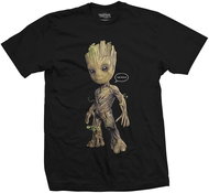 Guardians of the Galaxy Vol. 2 Groot - černé - velikost M - Tričko