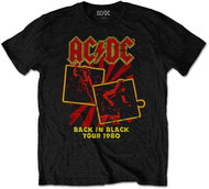 AC/DC - Back in Black Tour 1980 - tričko L - Tričko