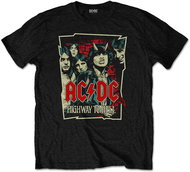 AC/DC - Highway To Hell Sketch - tričko M - T-Shirt