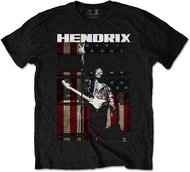 Jimi Hendrix - Peace Flag L - tričko L - Tričko