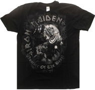 Iron Maiden - Number of the Beast Grey Tone - tričko XXL - Tričko