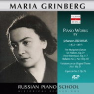 Grinberg Maria: M. Grinberg - Brahms: Five Hungarian Dances / Six Waltzes, Op. 39 - CD - Music CD