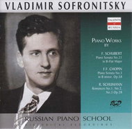 Sofronitsky Vladimir: Piano Works by F. Schubert, Chopin and Schumann - CD - Music CD