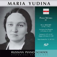 Yudina Maria: Piano Works by Mozart: Lacrimosa from Requiem, K. 626 / Piano Sonata, KV 533 - CD - Music CD