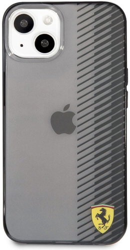 Ferrari Gradient Transparent Back Cover for Apple iPhone 13 Black - Phone Cover - Main image