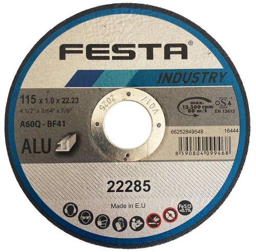 Festa Aluminium cutting wheel 115 × 1 × 22.2 mm - Cutting Disc - Main image