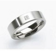 Titanium Wedding Ring BOCCIA with Diamonds 0101-12 - Ring