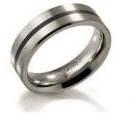 Titanium wedding ring BOCCIA 0101-1460 - Ring