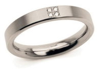 Titanium Ring BOCCIA with Diamonds 0120-0149 - Ring