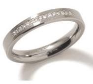 Titanium Ring BOCCIA with Diamonds 0120-04 - Ring