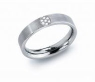 Titanium Ring BOCCIA with Diamonds 0121-05 - Ring