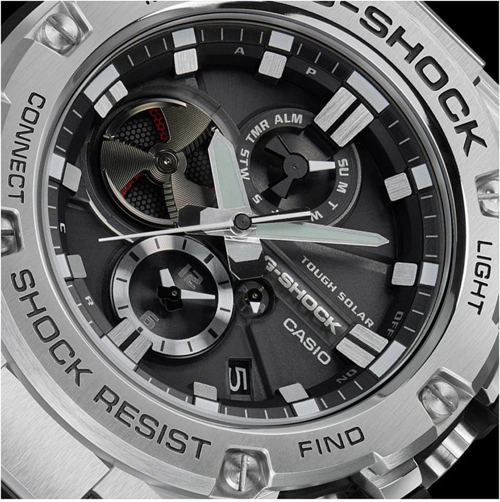 CASIO G-SHOCK G-Steel Tough Solar Bluetooth GST-B100D-1A - Men's