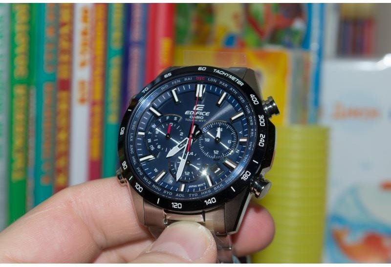 Casio edifice solar radio on sale controlled