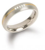 Titanium BOCCIA with diamonds 0130-04 - Ring
