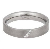 Titanium BOCCIA with Diamonds 0121-0754 - Ring