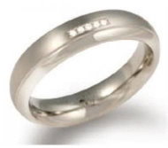 Titanium BOCCIA with Diamonds 0130-09 - Ring