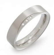Titanium BOCCIA with Diamonds 0138-02 - Ring