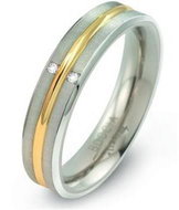 Titanium BOCCIA with Diamonds 0144-01 - Ring