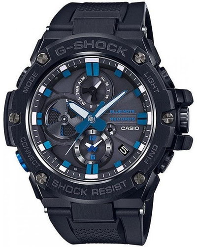 CASIO G-SHOCK G-Steel Blue Note Records GST-B100BNR-1AER - Men's Watch - Main image