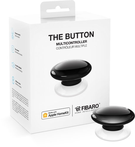 FIBARO The Button, Black Apple HomeKit - Smart Wireless Switch - Main image