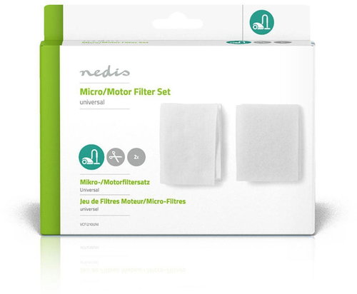 Nedis universal filter set for vacuum cleaners, micro + motor filter - Vacuum Filter - Main image