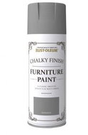 Rust-Oleum Furniture spray paint, chalky matt grey, RO.14111.HU.0.4 - Solid Wood Paint