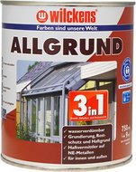 Wilckens Universal Waterborne Paint 3in1 Grey Allgrund 750 ml, WI.11372000050 - All-Purpose Paint