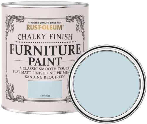 Rust-Oleum Chalky Finish Furniture Paint, blue, RO.14006.HU.0.75 Main image Rust-Oleum Chalky Finish Furniture Paint, blue, RO.14006.HU.0.75 - Solid Wood Paint - Main image