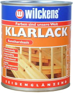 Wilckens Bezbarvý pololesklý lak Klarlack seidenglaenzend 750 ml, WI.10001000050 - Lak na dřevo