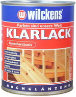 Wilckens Bezbarvý lak na dřevo ve vysokém lesku Klarlack hochglaenzend 750 ml, WI.10000000050 - Lak na dřevo