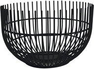 FINE 2 DINE Iris Wire basket, height 95 mm, diameter 150 mm, black - Small Basket