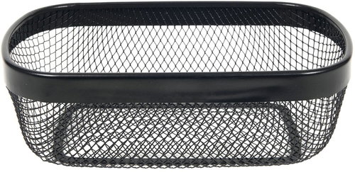 Gastro Oval metal basket, black, height 95 mm, length 280 mm, width 180 mm - Bread Basket - Main image