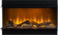 Fired Up Corporation Acantha Aspire 75 – Elektrický krb do mediální stěny s rohovým prosklením - Electric Fireplace
