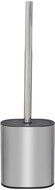 Fired Up Corporation Toilet brush with holder, polished steel and black - Toilet Brush