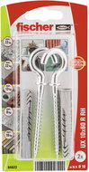 fischer UX 10 x 60 Universal Knotting Dowel with White Hook - Fastening Material Set