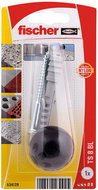 fischer TS Door Stop, Black - Fastening Material Set
