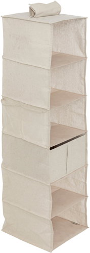 5five Simply Smart, Dressy hanging wardrobe organiser, 6 compartments, 30 × 30 × 127 cm - Organiser - Main image