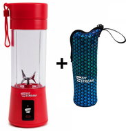 FitStream E1 piros, USB + Fitstream Neoprén tok - chameleon - Turmixgép