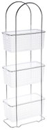 5FIVE SIMPLY SMART Regál, do koupelny, 3 police, kov, bílý, 28 × 14,5 × 84 cm - Shelving Unit