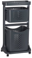 KIPIT Regál Comfy Places, do šatny, se zásuvkami, 2 police, plast, šedý, 44 × 33 × 81 cm - Shelving Unit