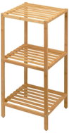 BERILO Regál Bamy, do koupelny, 3 police, bambus, hnědý, 33 × 32 × 77,5 cm - Shelving Unit
