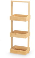 KIPIT Regál Bamy, do koupelny, 3 police, bambus, zlatý, 26 × 17 × 70 cm - Shelving Unit