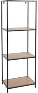 HOME STYLING COLLECTION Regál, 4 police, kov, černý, 45 × 30 × 130 cm - Shelving Unit