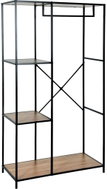HOME STYLING COLLECTION Regál, 4 police, kov, černý, 90 × 40 × 167 cm - Shelving Unit