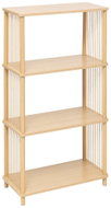 5FIVE SIMPLY SMART Regál Kord, 4 police, bambus, hnědý, 60 × 30 × 110 cm - Shelving Unit